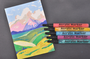 <span class=keywords><strong>Set</strong></span> <span class=keywords><strong>di</strong></span> 48 <span class=keywords><strong>pennarelli</strong></span> <span class=keywords><strong>di</strong></span> arte acrilica punta Fine 12 colori assortiti per pennarello <span class=keywords><strong>di</strong></span> espressione creativa per progetti d'arte - Product Image 6