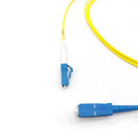 Kabel Patch serat optik Mode tunggal (G652D/G657A) -konektor SC/FC/ST, cat kuku APC/UPC, jaket LSZH