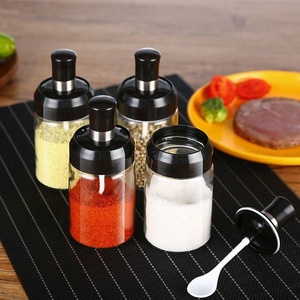 Oferta Especial: Botella de Vidrio de 250ML con Tapa y Cuchara para Aceite, Pimienta, Miel y Condimentos, a Prueba de Humedad, para Cocina - Product Image 3