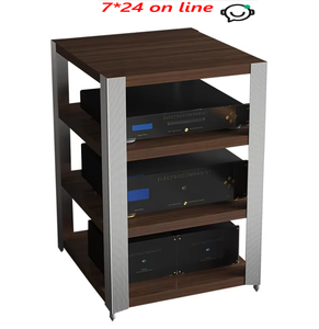 JS-01 F3 Série <span class=keywords><strong>HIFI</strong></span> Équipement audio et vidéo Amplificateur Rack CD Sound Stand Bois Alliage d'aluminium Amp Cabinet - Product Image 1