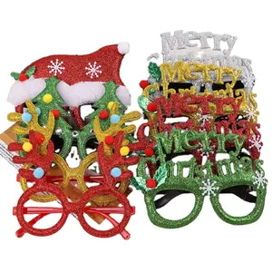 Christmas Decoration Christmas Glasses Adult Children Glasses Frame Christmas Party Gift