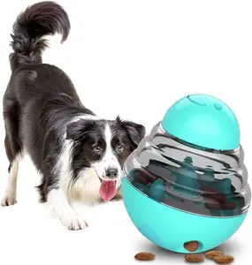 Pet Tương Tác Lắc Thực Phẩm Snack Tumbler Câu Đố Rò Rỉ Chậm Trung Chuyển Con Chó Đồ Chơi Điều Trị Dispenser IQ Con Mèo Con Chó Bóng Đồ Chơi