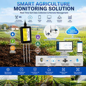 Smart Agriculture Soil <strong>Sensor</strong> Supplier 4G <strong>Wireless</strong> LORA LORAWAN RS485 SDI12 Moisture <strong>Temperature</strong> EC Salinity NPK 7 in 1 <strong>Sensor</strong> - Product Image 2