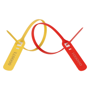 Giyim için barkod ile küçük kırmızı plastik güvenlik etiketi sabotaj belirgin su geçirmez güvenlik mühür - Product Image 4