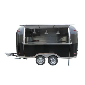beras catering trailer Suppliers-2018 Baru Kedatangan Panjang Airstream Mesin Pengolah Padi Truk Makanan Wadah Makanan Trailer Produsen Makanan Gerobak Dijual P