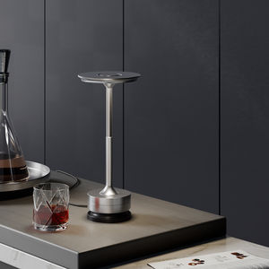 Lámpara <span class=keywords><strong>de</strong></span> mesa con barra <span class=keywords><strong>de</strong></span> control táctil LED nórdica moderna, luz <span class=keywords><strong>de</strong></span> <span class=keywords><strong>cena</strong></span> para restaurante, lámpara <span class=keywords><strong>de</strong></span> escritorio <span class=keywords><strong>de</strong></span> hierro <span class=keywords><strong>de</strong></span> Metal recargable inalámbrica para <span class=keywords><strong>Hotel</strong></span> - Product Image 6