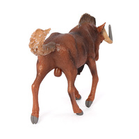 Figurines d'animaux en PVC solide, modèle de statue de gnou, jouets pour enfants, vente en gros