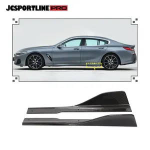 F93 M8 G16 Car Side Skirts Extensions Splitters Lip Winglet Wings for BMW 8 Series M-Sport 840i Gran Coupe Seda