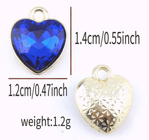 Liebesherz-Kristall-Strass-Anhänger-Halskette für Frauen, Heilende Romantische Accessoires für Hüte, Kleidung, Taschen & Schuhe - Product Image 6