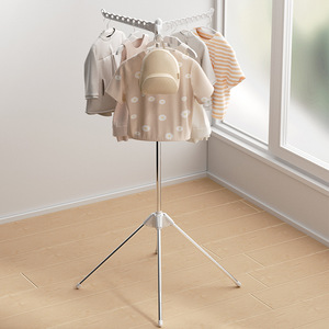 Floor Standing <b>Clothes</b> Drying <b>Rack</b> X Type Mobile Folding For Bedroom Home Balcony Use - Product Image 1