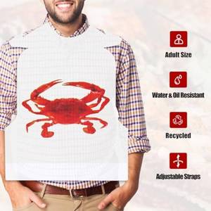 Delantal Desechable de HDPE para Mariscos de Guangzhou a Precio Económico, Delantal Impermeable de Plástico para Adultos, Babero para Restaurante - Product Image 3