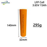 Batterie au lithium 15Ah de qualité A, 2000 cycles, 3,65V, cellule LFP 32140, légère, haute efficacité, économique, certifiée CE/UPS