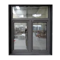 Factory directly thermal break low price Powder coated black aluminium windows aluminium windows and doors