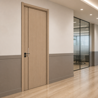 Portes intérieures modernes minimalistes en MDF, insonorisées, élégantes, en bois, pour chambre à coucher, différents types de portes en bois