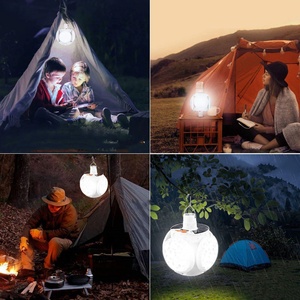 Lámpara Solar LED de Camping, Portátil, Plegable, para Exteriores, de Emergencia, Recargable - Product Image 3