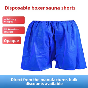 Boxers jetables pour hommes en tissu non tissé respirant – Idéal pour spa, sauna, bain, massage, salon, hôtel, voyage et hygiène - Product Image 3