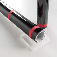 Film de protection de peinture automobile TPU noir brillant PPF auto-réparateur anti-rayures 7,5 mil d'épaisseur hydrophobe 1,52x15m Garantie 10 ans