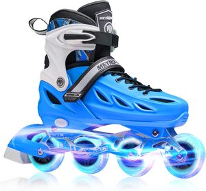 METROLLER Nouveau design de roulettes clignotantes Patins à roulettes d'extérieur réglables de haute qualité avec roues en PU 82A pour enfants et adultes - Product Image 5