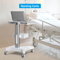 Chariot mobile intégré pour ordinateur portable médical et dentaire Likaymo OC-3, avec tiroir, pour usage en cabinet dentaire ou en milieu hospitalier, directement du fabricant