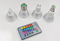 Ampoule LED créative pour hôtel, spot culturel de collection, télécommande, plafonnier encastré GU10 MR16 RGB