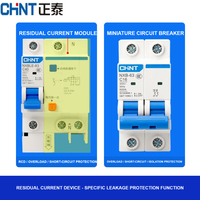 Disjoncteur miniature Chint NXB 1P/2P/3P/4P/1P+N 220V 6kA 63A 380V Distribution d'alimentation par bornes Certifié CCC