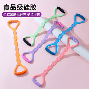 Bande de résistance en silicone Guiqulai en forme de 8 pour l'épaule et le dos, idéale pour le yoga et le fitness - Product Image 2