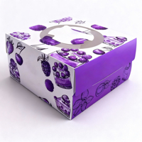 Boîte à gâteaux en papier transparente personnalisée pour pâtisserie, 6, 8, 10, 12 pouces, avec fenêtre, emballage pour gâteaux, boîtes à gâteaux avec poignées