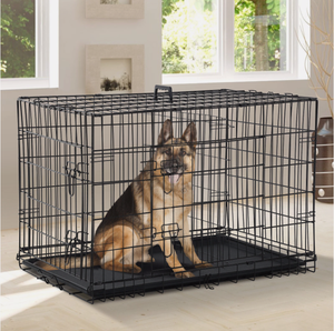 <span class=keywords><strong>Cage</strong></span> à double porte pour animaux de compagnie <span class=keywords><strong>Cage</strong></span> pliante en métal pour chiens <span class=keywords><strong>Cage</strong></span> à deux portes pour animaux de compagnie - Product Image 5
