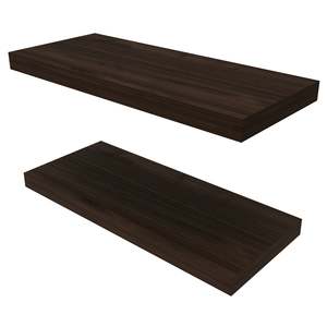 Dark Walnut Floating <b>Shelf</b> <b>Wall</b> <b>Mount</b> Minimalist Modern Display <b>Shelf</b> for Living Room Bedroom Home Decor - Product Image 3