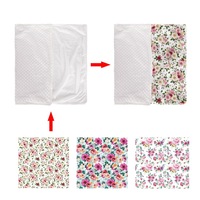 Couverture de réception pour bébé en peluche minky neutre moderne personnalisée 30x40, polyester, dessin animé arc-en-ciel, emmaillotement, animal, point, écologique