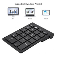 22 tombol multi-fungsi Pad nomor ekstensi Keyboard angka nirkabel untuk Laptop Desktop PC mendukung kustomisasi pribadi