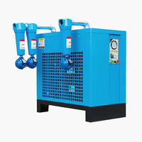Compresseur d'air industriel à vis fixe 220V 50Hz 1,8 m³/min avec sécheur, pré-refroidisseur monophasé refroidi par air - Prix réduit