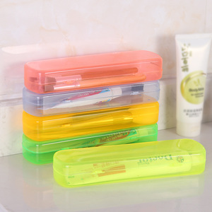 Travel Toothbrush And Toothpaste <b>Storage</b> <b>Box</b> Yellow Foldable For Export Use - Product Image 2