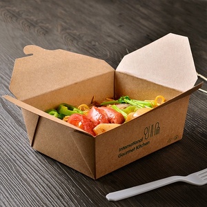 Cajas de Hamburguesas de Papel Kraft Personalizables, Embalaje Desechable de Grado Alimenticio PET para Hamburguesas y Comida para Llevar, para Regalos - Product Image 5