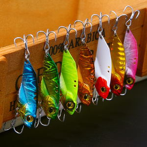 Leurres de pêche 7g, 10g, 15g, VIB métalliques, leurres rigides à lame rotative avec hameçons triples, yeux 3D, <span class=keywords><strong>cuillères</strong></span> de pêche <span class=keywords><strong>pour</strong></span> achigan, brochet et <span class=keywords><strong>truite</strong></span> - Product Image 6