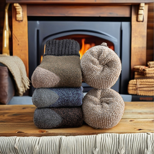 High Quality Thick Wool <strong>Men's</strong> <strong>Socks</strong> Black <strong>Navy</strong> Gray Solid Color Patchwork Design Winter Thermal Warm Crew Tube Casual Wool Logo - Product Image 1