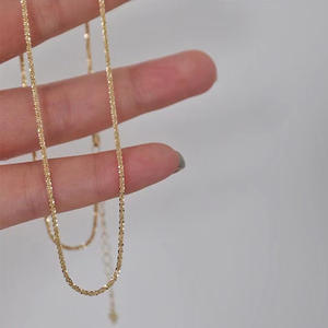 สร้อยคอเงินแท้ S925 พร้อมจี้ไข่มุก DIY ขนาด 40-45 ซม. ชุบแพลตตินัม สร้อยคล้องเสื้อ สร้อยแฟชั่น - Product Image 2