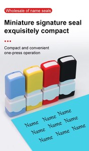 Mini Sello Rectangular Preentintado de Bolsillo, Sello Autoentintable de Plástico Ligero de 12g <span class=keywords><strong>para</strong></span> Uso Promocional en Oficinas y Negocios - Product Image 3