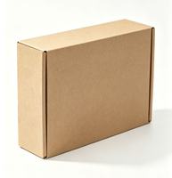 Boîte d'expédition en carton kraft brun, carton ondulé pliable, logo imprimé personnalisé pour l'expédition de cadeaux e-commerce et l'emballage de produits