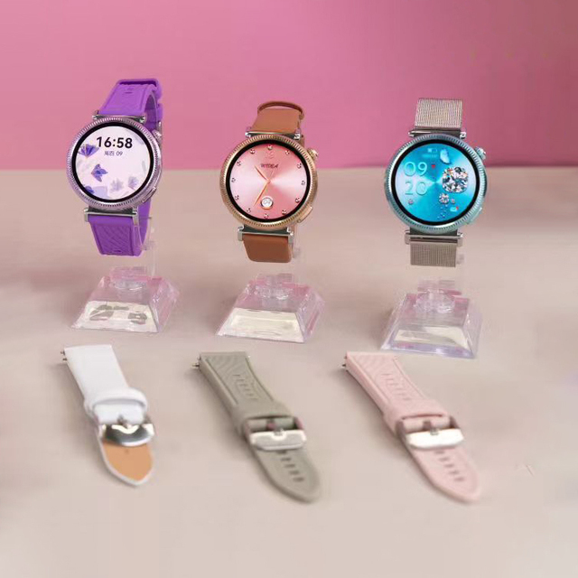 Exquisite Colorful SK9 Mini Smart Watch 1,19" AMOLED Round Screen IP68 Waterproof Health Tracker Sleep Monitor With Flashlight