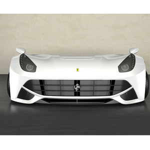 Q002 Bureau de réception incurvé artistique en FRP, taille personnalisable, pour PDG et dirigeants, idéal pour hall d'hôtel et zone de réception de bureau, avec surface brillante - Product Image 3