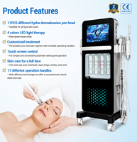 Appareil de dermabrasion aquatique 17 en 1, appareil multifonctionnel pour la peau, peeling à l'oxygène, anti-âge, nettoyage en profondeur, machine de beauté pour salon