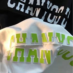 T-shirts pour hommes avec logo personnalisé en relief, impression 3D, coton épais, logo personnalisé - Product Image 3