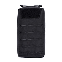 Pochette MOLLE multifonctionnelle pour l'extérieur, fermeture éclair de précision laser, sac de rangement suspendu multi-poches pour équipement de camping