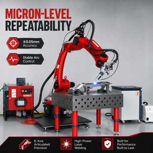 Bras robotisé avec système de soudage intelligent, solution d'automatisation de soudage robotique industrielle articulée à 6 axes - Product Image 2