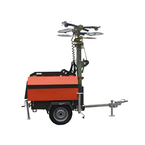 Đáng tin cậy 5.17kw 6KW di động Trailer ánh sáng tháp cho khai thác mỏ xây dựng thể thao sự kiện bền im lặng loại cho cơ sở hạ tầng trang web - Product Image 1
