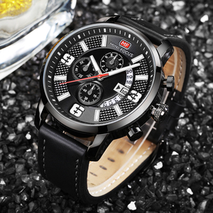 Reloj de Cuarzo Casual Popular MINI FOCUS MF0025G para Hombre, Cronógrafo con 3 Esferas y 6 Manecillas, Correa de Cuero, Resistente al Agua, Relojes Multifunción para Chico - Product Image 5