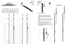 Système de rouleau de porte de levage et de glissière à usage intensif pour portes en aluminium-Capacité de 200kg-Résistant à la corrosion - Product Image 5