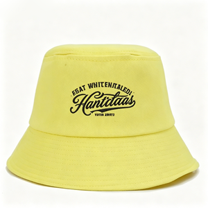 Wholesale Custom Embroidery Design Logo Spring and Summer Fisherman <b>Reversible</b> Cotton Panama Fisherman <b>Bucket</b> <b>Hat</b> for Adult Kids - Product Image 2
