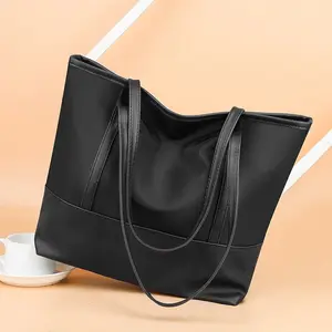 Guangzhou Women's Bag 2024 New Tassel Magnetic Buckle Color Matching Bucket Shoulder Large Handbags For Women 2024